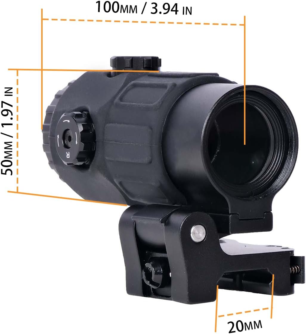 G33 G43 G45 Riflescope Magnifier - 3X & 5X Magnification for Enhanced Accuracy and Targeting