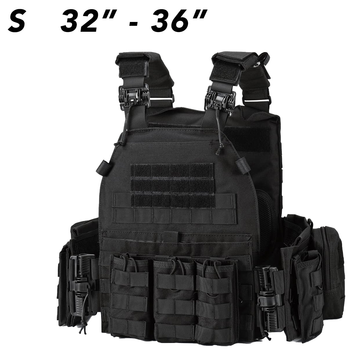 Bravery Tactical Military Vest – MOLLE Airsoft Quick Release Adjustable Modular Design for Men