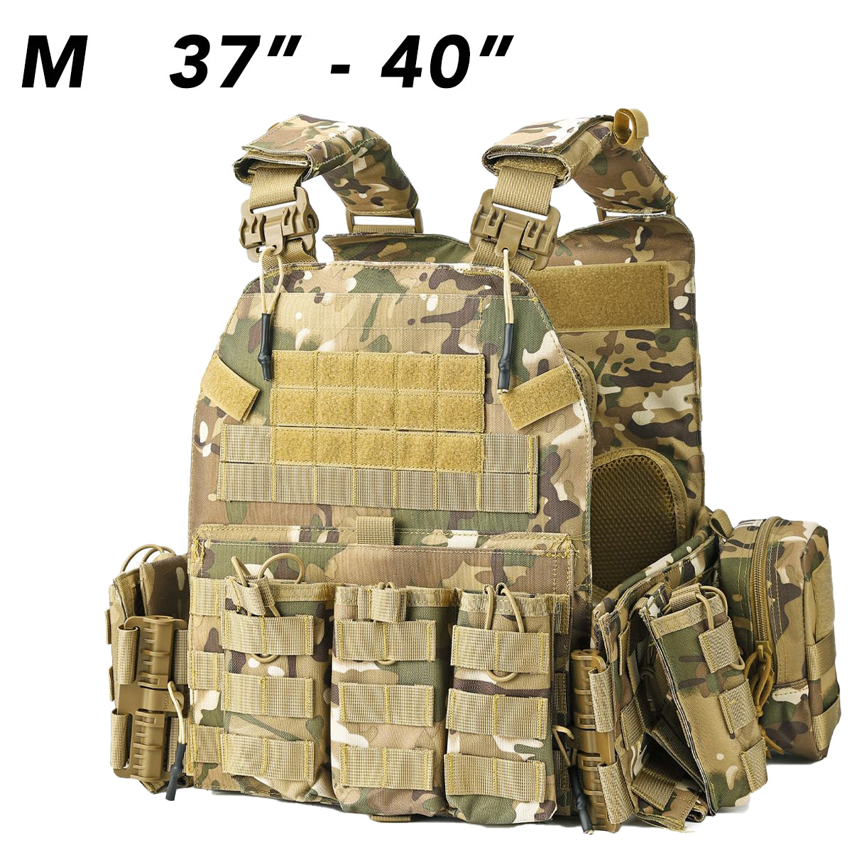 Bravery Tactical Military Vest – MOLLE Airsoft Quick Release Adjustable Modular Design for Men