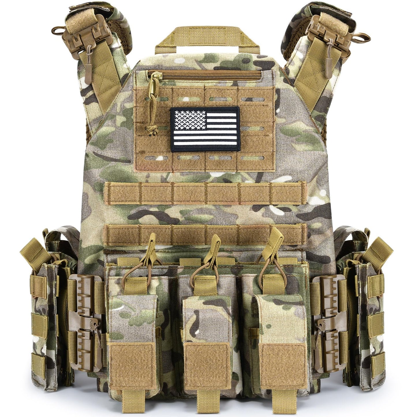 Bravery Tactical Vest – Quick Release Adjustable Weighted Vest for Outdoor Use Breathable & Modular Design