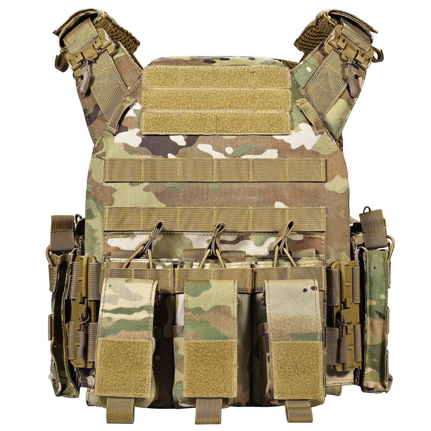Bravery Tactical Vest - Lightweight 3D Breathable Quick Release Vest for Airsoft Adjustable Modular Training Gear Outdoor