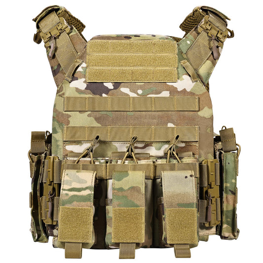 Bravery Tactical Vest - Lightweight 3D Breathable Quick Release Vest for Airsoft Adjustable Modular Training Gear Outdoor