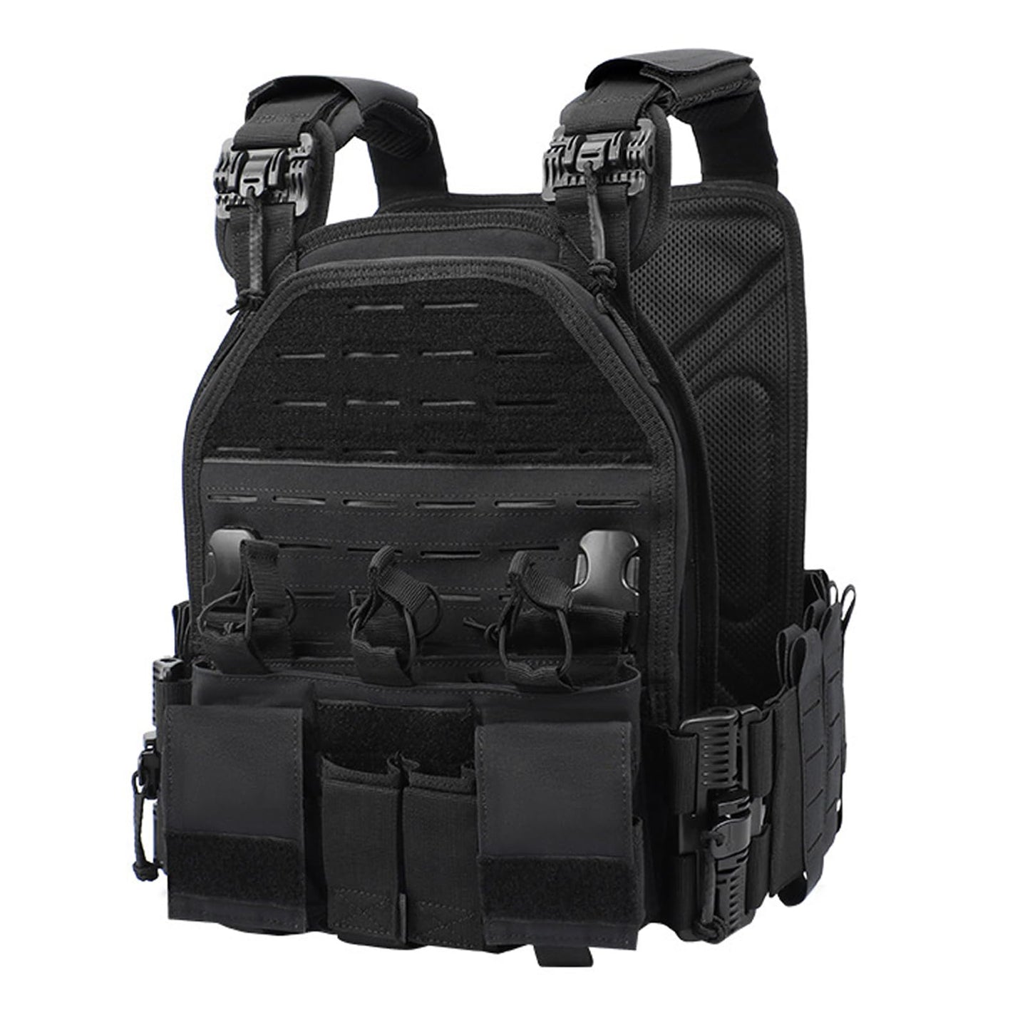 Bravery Tactical Vest - Lightweight MOLLE Quick Release with Magazine Placard