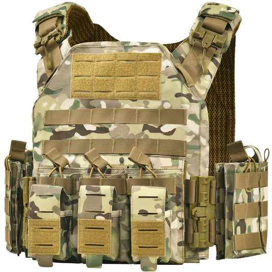 Bravery Tactical Vest - Quick Release Camo for Men Outdoor Training Hunting & Gaming