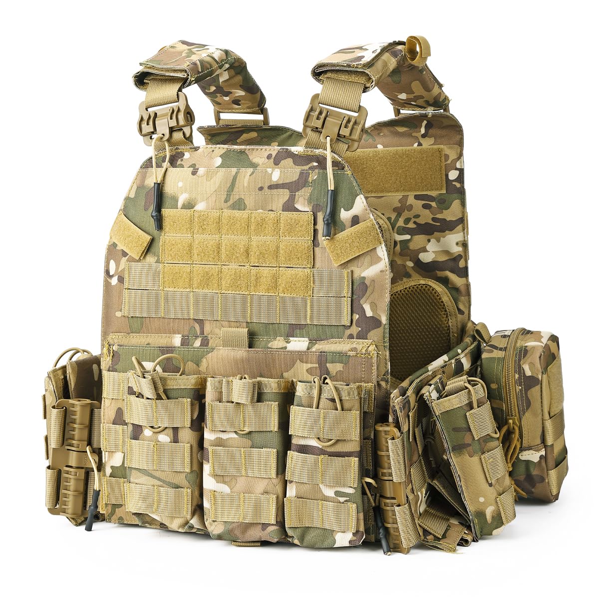 Bravery Tactical Military Vest – MOLLE Airsoft Quick Release Adjustable Modular Design for Men