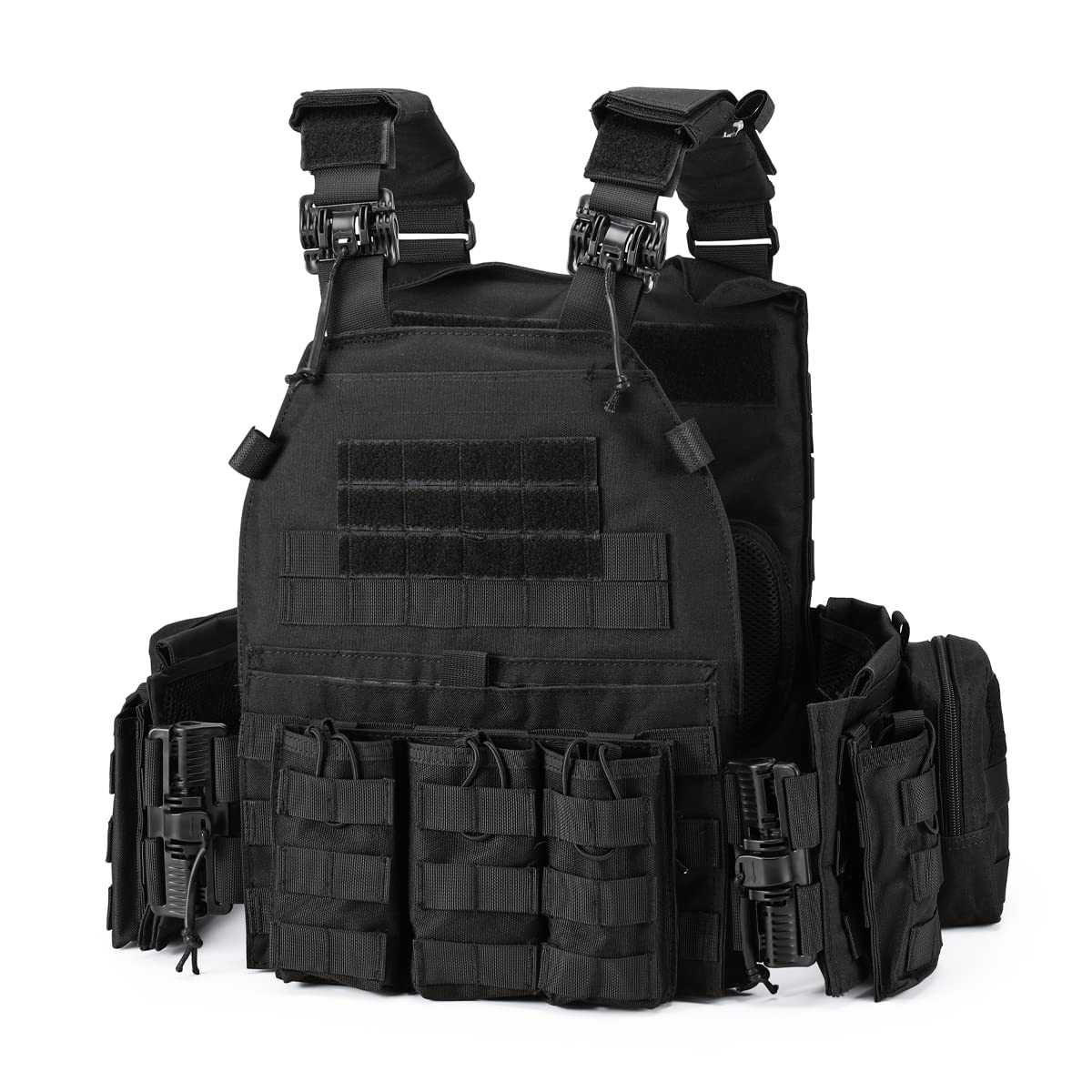 Bravery Tactical Military Vest – MOLLE Airsoft Quick Release Adjustable Modular Design for Men