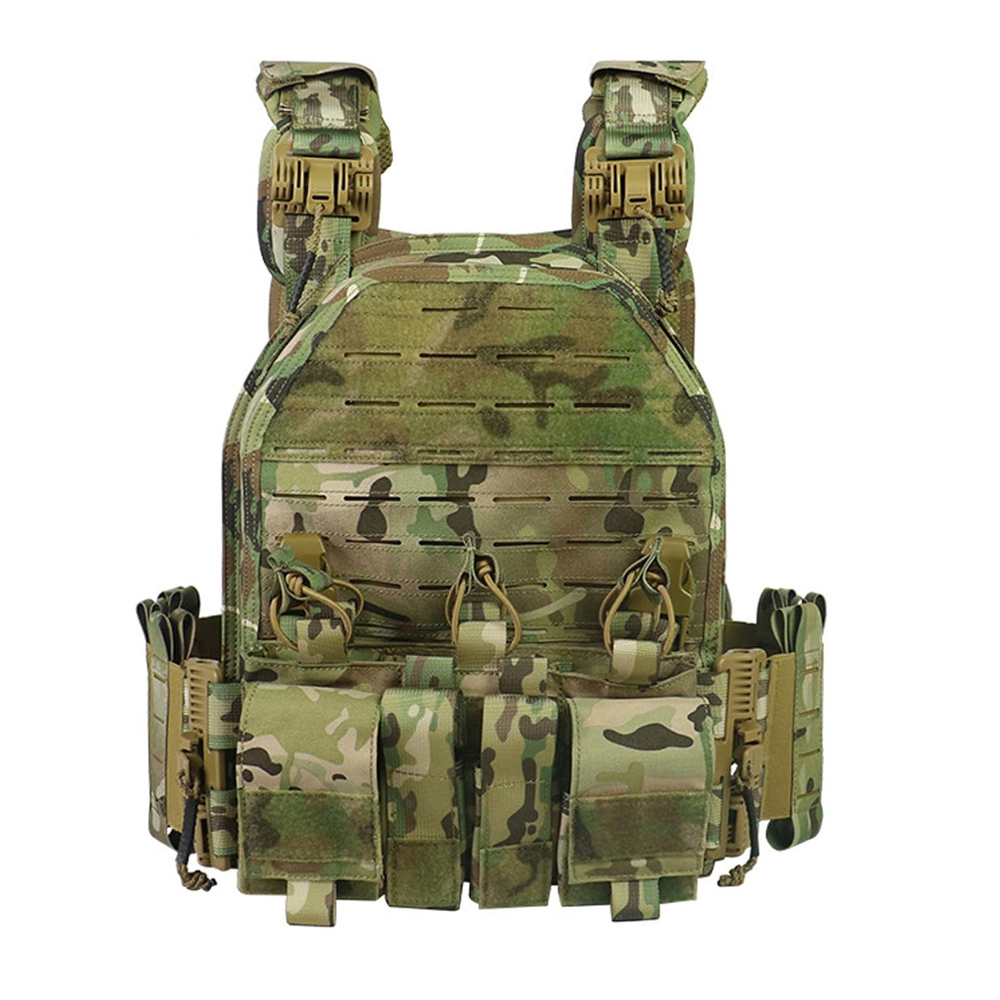 Bravery Tactical Vest - Lightweight MOLLE Quick Release with Magazine Placard