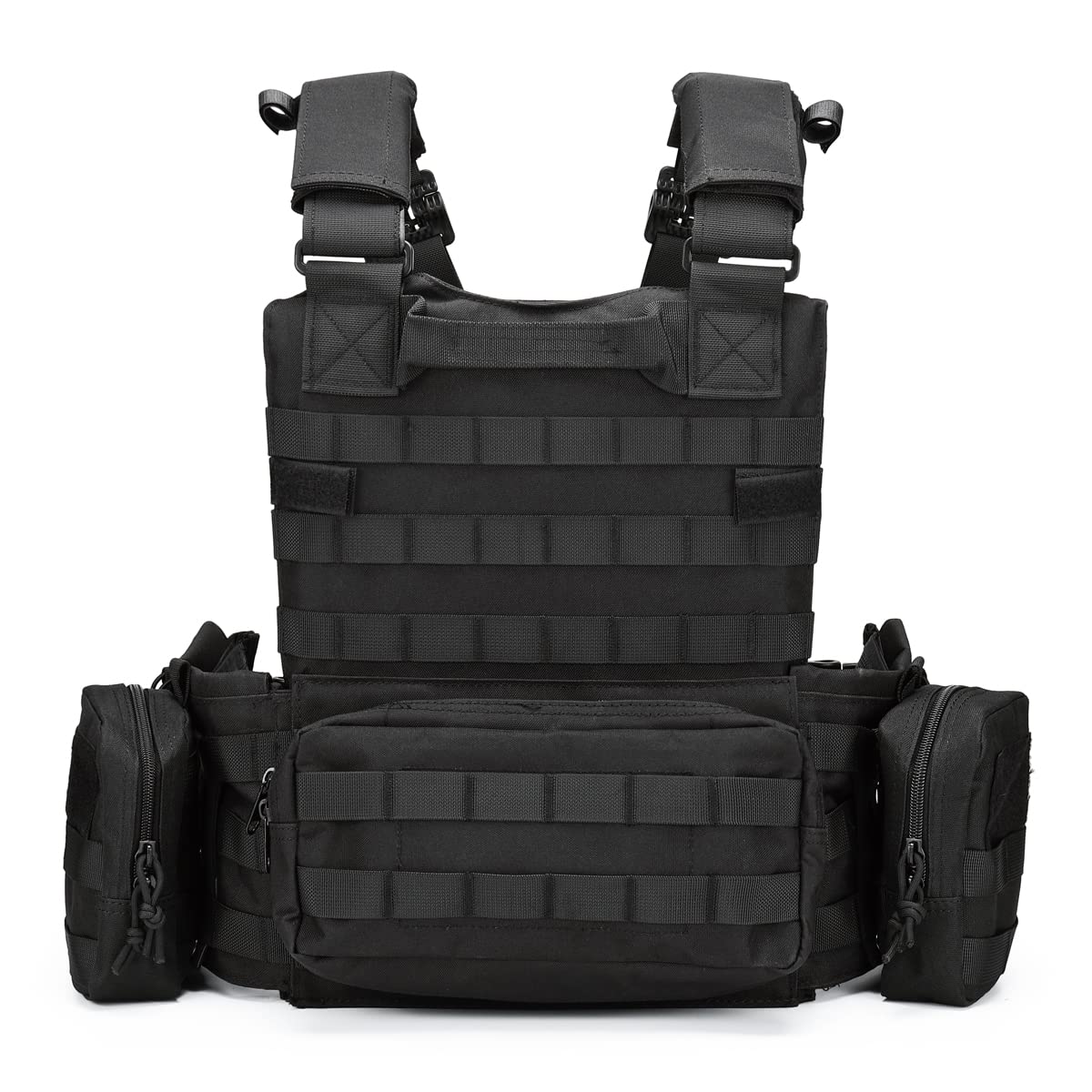 Bravery Tactical Military Vest – MOLLE Airsoft Quick Release Adjustable Modular Design for Men