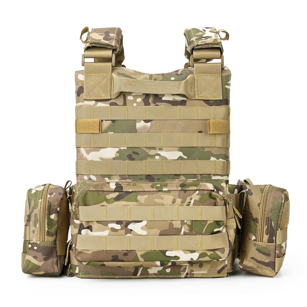 Bravery Tactical Military Vest – MOLLE Airsoft Quick Release Adjustable Modular Design for Men
