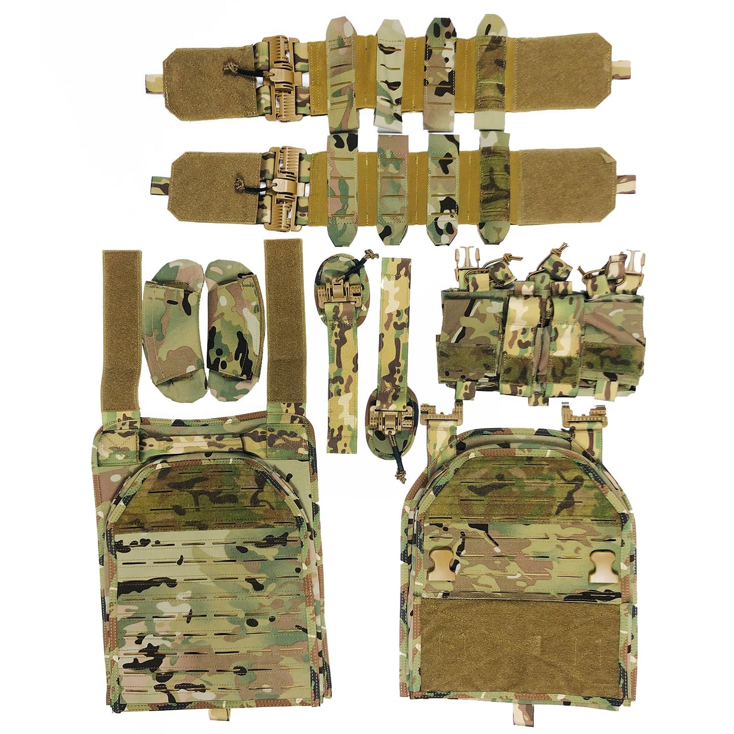 Bravery Tactical Vest - Lightweight MOLLE Quick Release with Magazine Placard