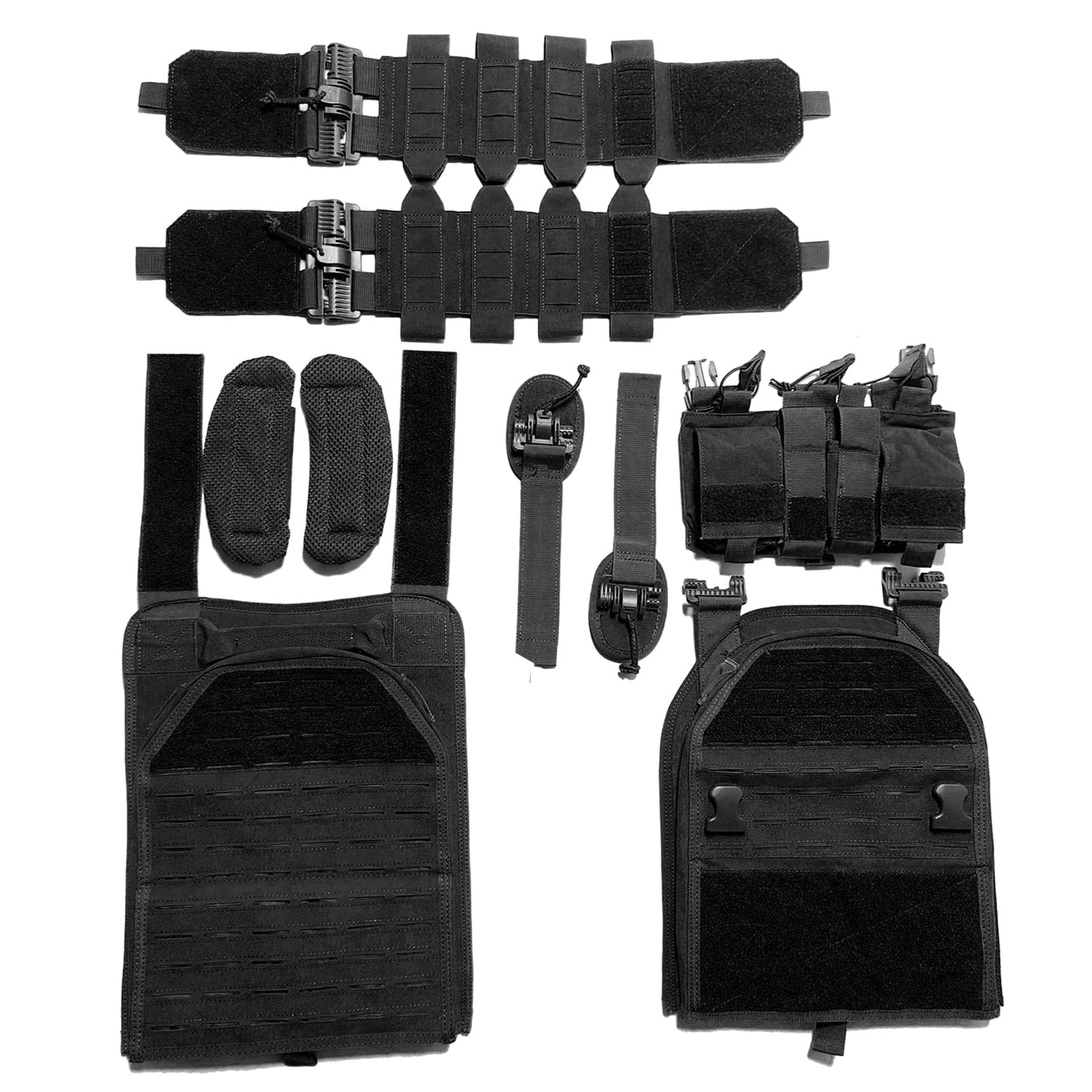 Bravery Tactical Vest - Lightweight MOLLE Quick Release with Magazine Placard