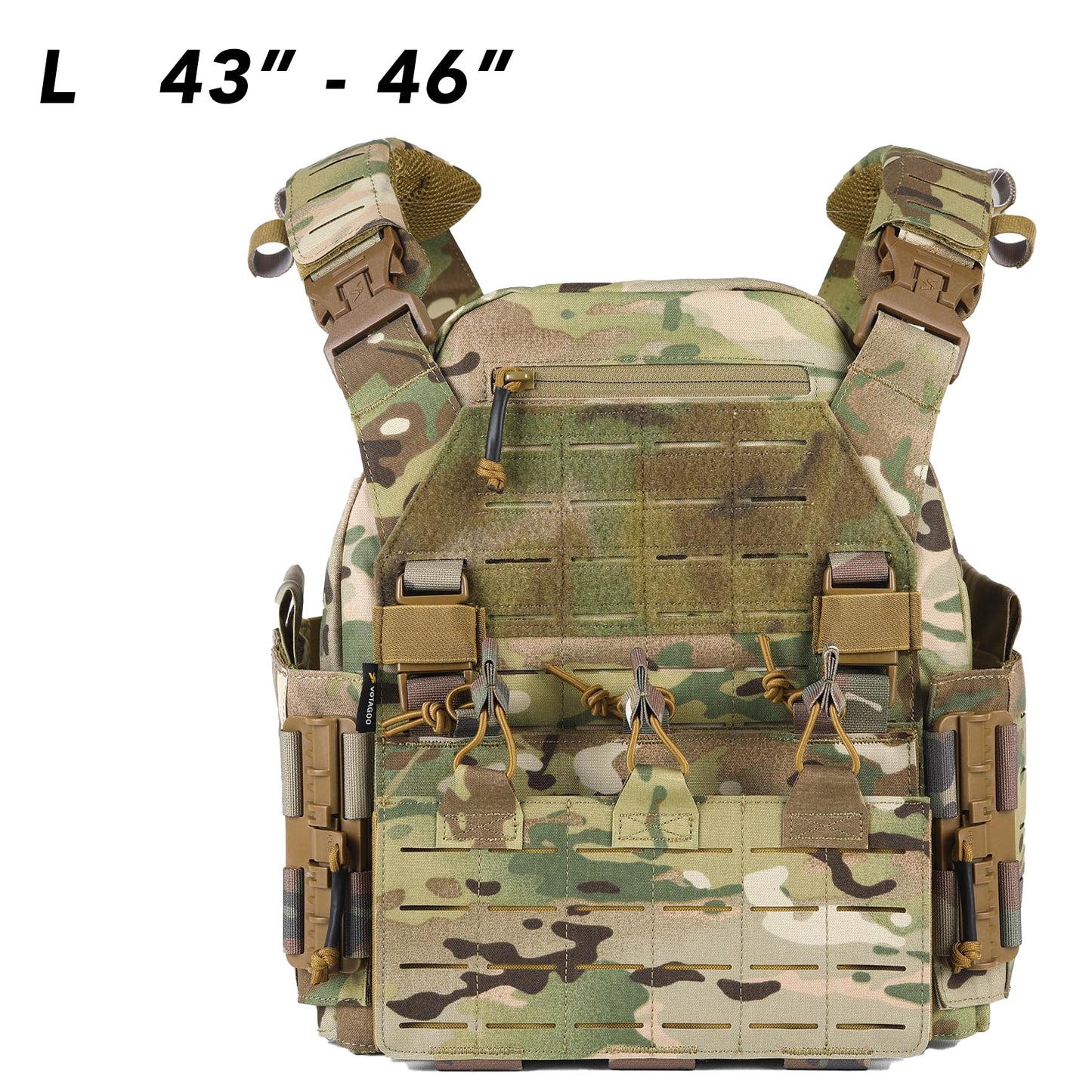 Bravery Tactical Vest - Quick Release Adjustable Airsoft Vest Lightweight Breathable Weighted Design